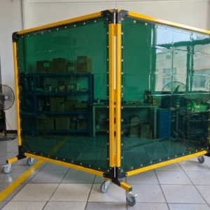 Biombo para soldadura de 2 cuerpos