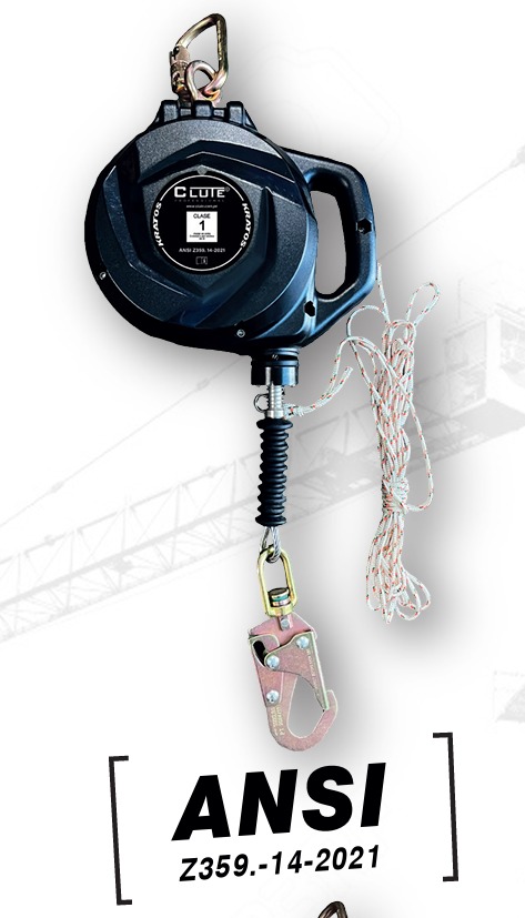 Bloque Retráctil 6m Cable de Acero Inox Clute